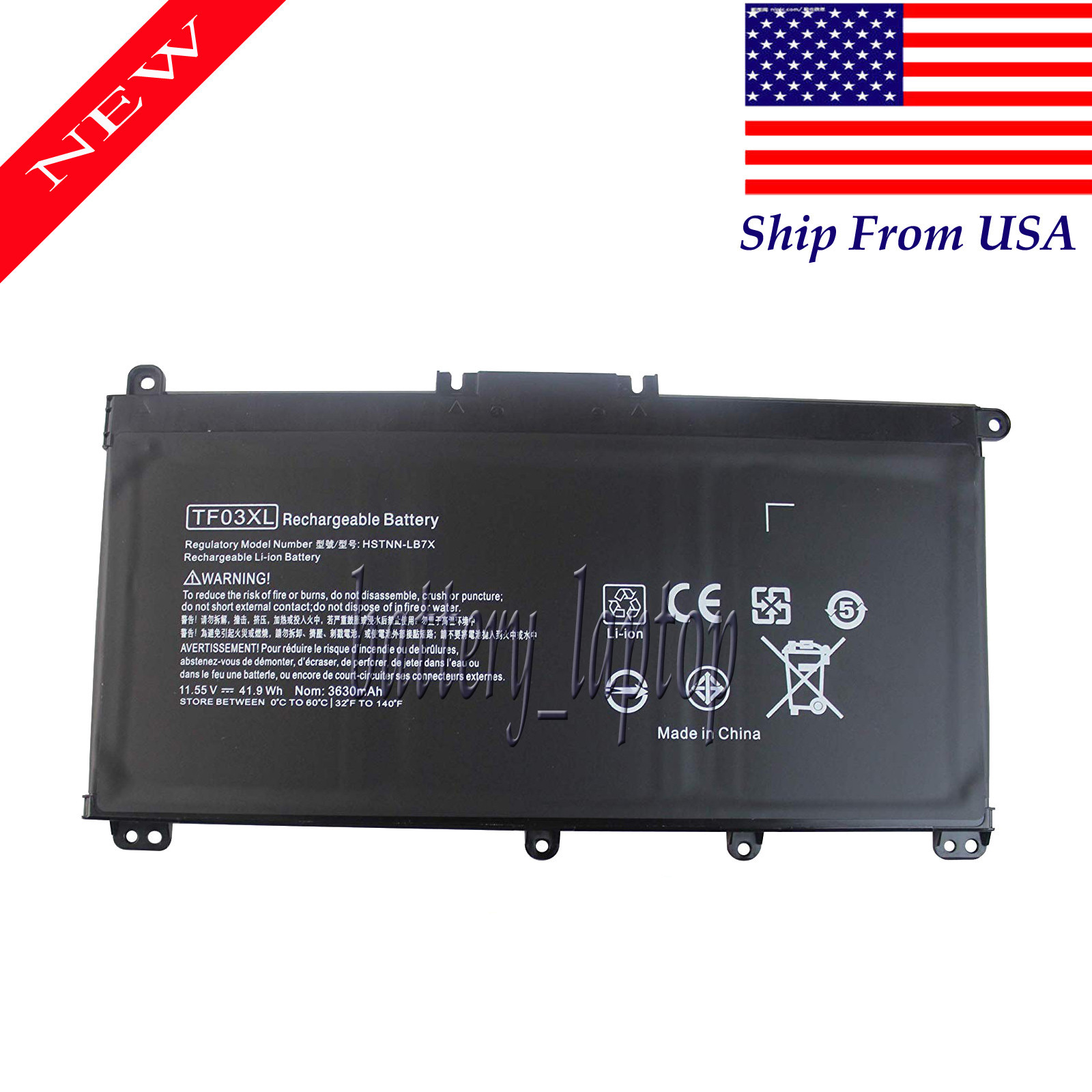 920070-855 TF03XL BATTERY 11.55V Compatible with HP 14-BK 14-BK061ST (DD118)