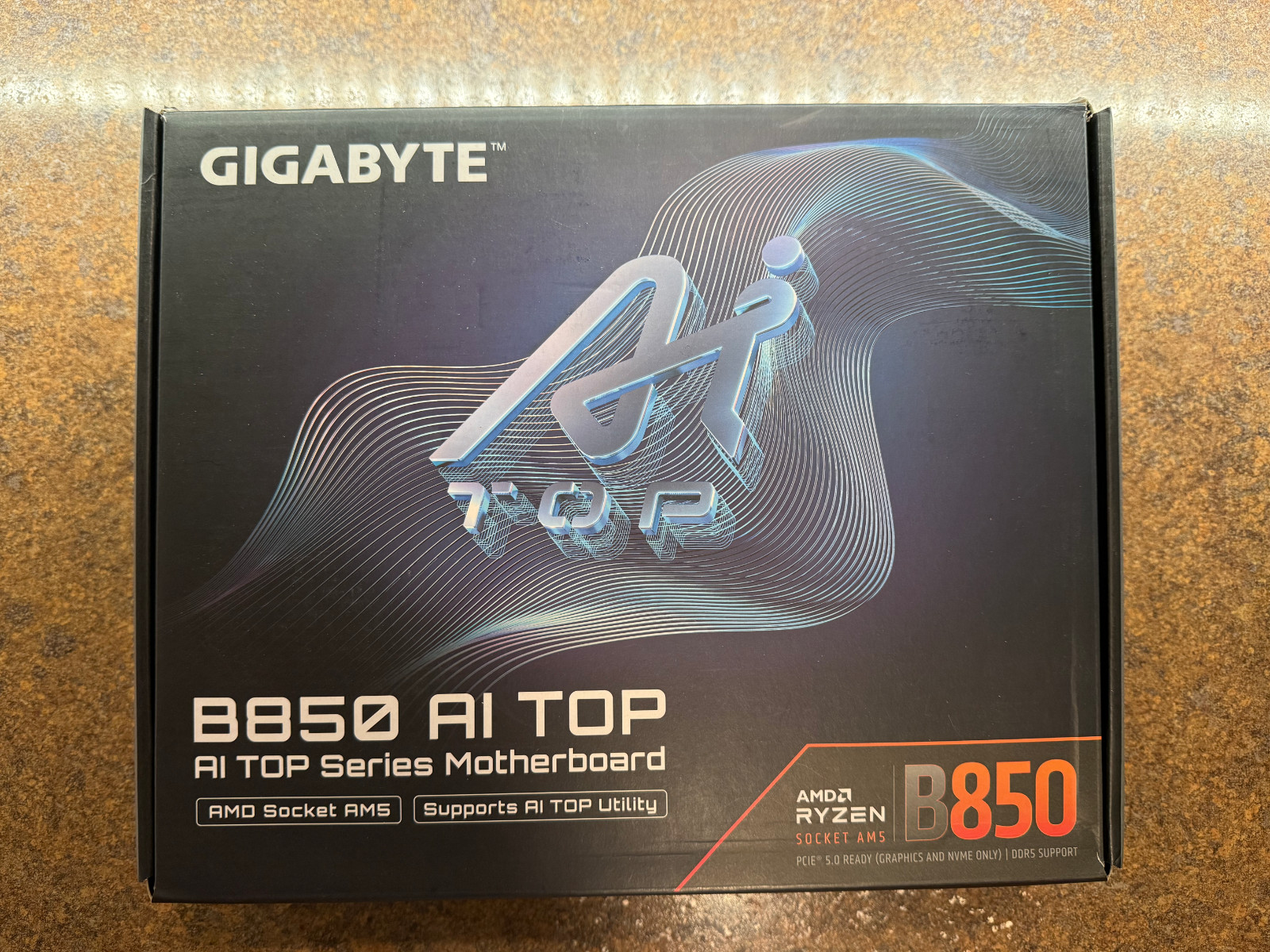PRE-OWNED GIGABYTE B850 AI TOP AMD AM5 ATX Motherboard, DDR5