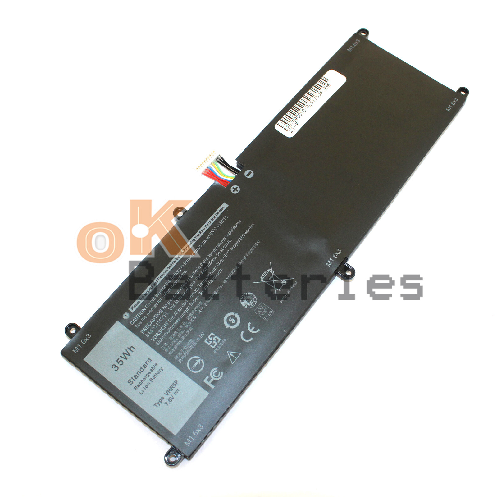 VHR5P XRHWG 0XRHWG RHF3V Battery for Dell Latitude 11 5175 5179 Tablet 35Wh