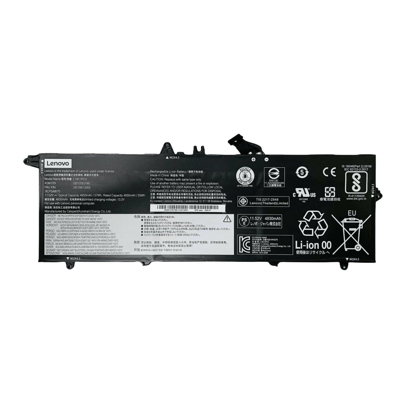 Genuine L18L3PD1 L18M3PD1 L18C3PD2 Battery for Lenovo ThinkPad T490s T495s T14s 