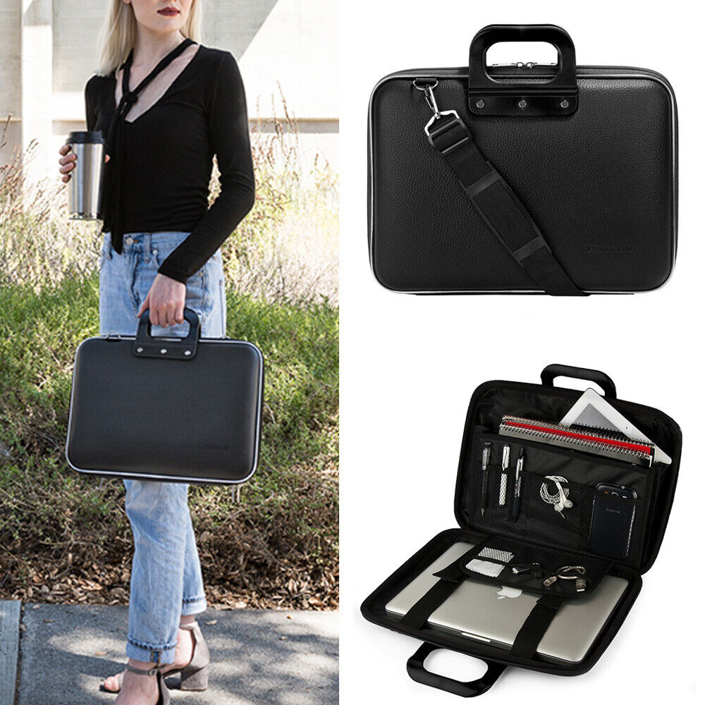 VanGoddy Black Laptop Carry Case Crossbody Bag For 15