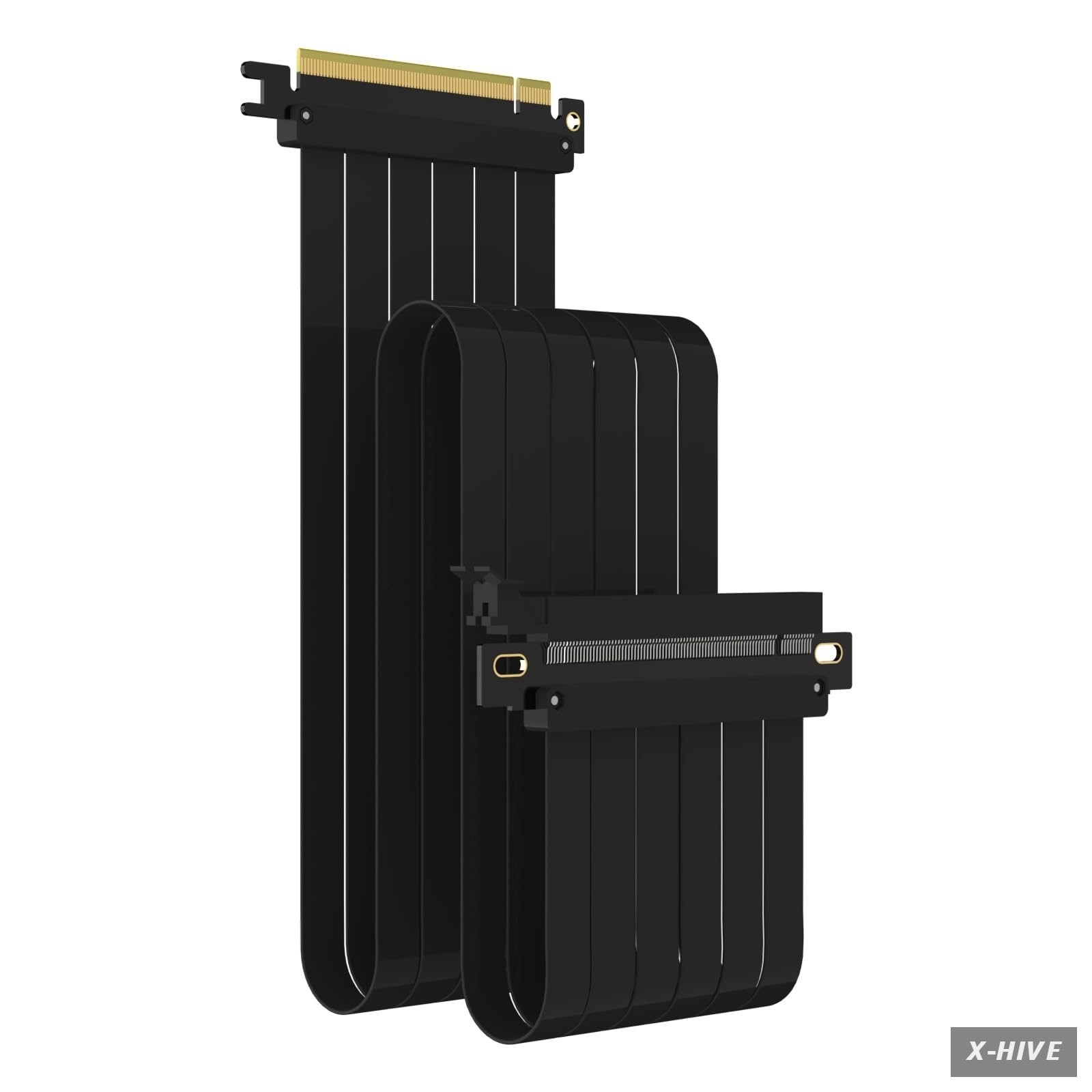 GLOTRENDS 1000mm PCIe 3.0 X16 Riser Cable for Low-end PCIe 3.0 GPUs,Such as
