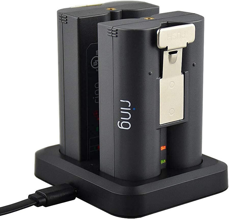 Battery Charger for Ring Rechargeable Battery,Dual BLACK 