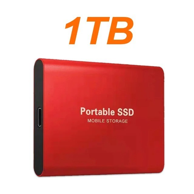 External SSD 1TB 2TB 4TB Portable Hard Drive USB 3.0 Type-C High Speed PC Mac US