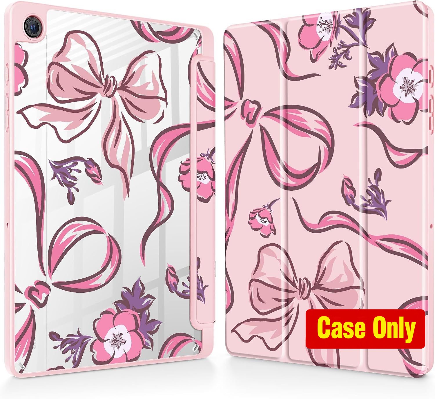 Slim Fit Case with S Pen Holder for 2024 Samsung Galaxy Tab A9+ 11” - Pink Flora