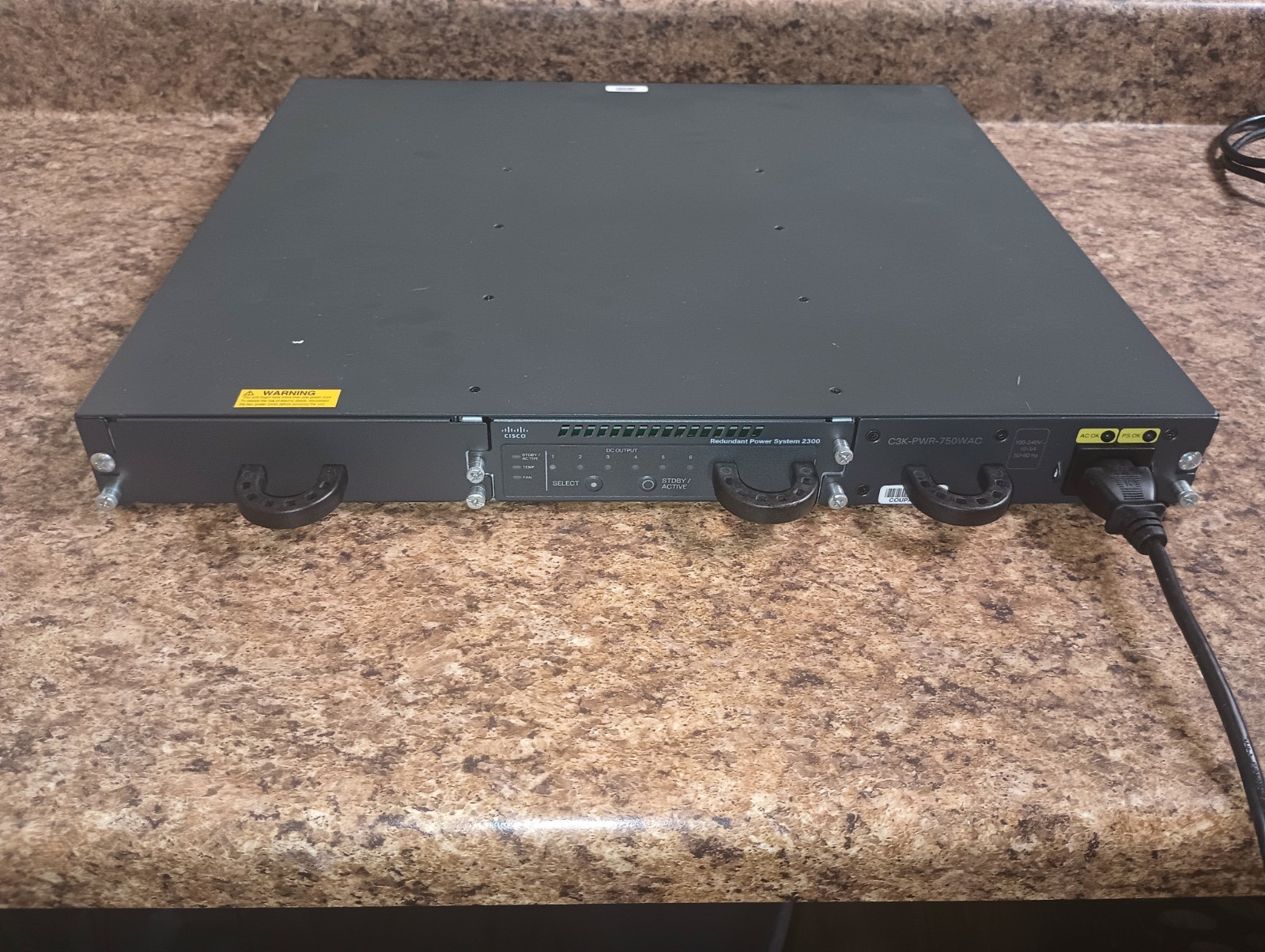 Cisco Catalyst PWR-RPS2300 V01 Rack Redundant Power System C3K-PWR-750WAC