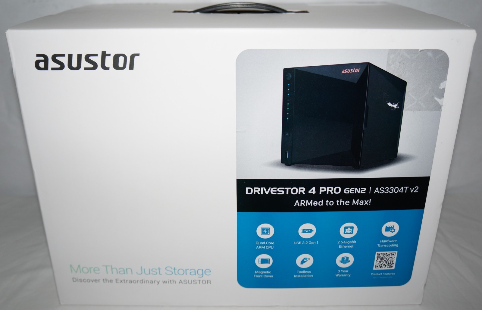 New Asustor Drivestor 4 Pro Gen2 4Bay Diskless NAS 1.7GHz CPU, 2GB - AS3304T v2