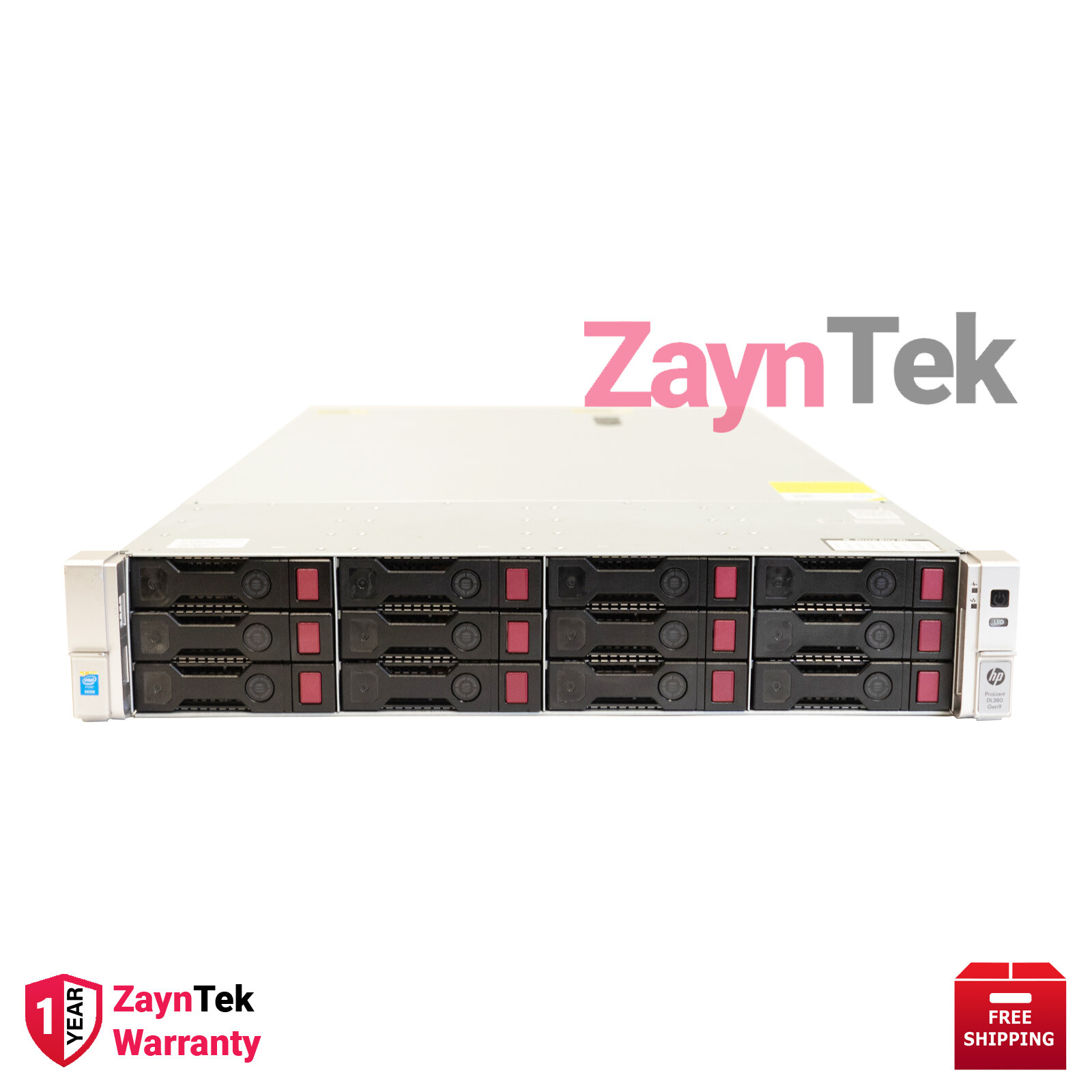HPE PROLIANT DL380 G9 12LFF RACKSERVER 128GBDDR4 2xE52630v3 NEW HPE 36TB HDD 0HR