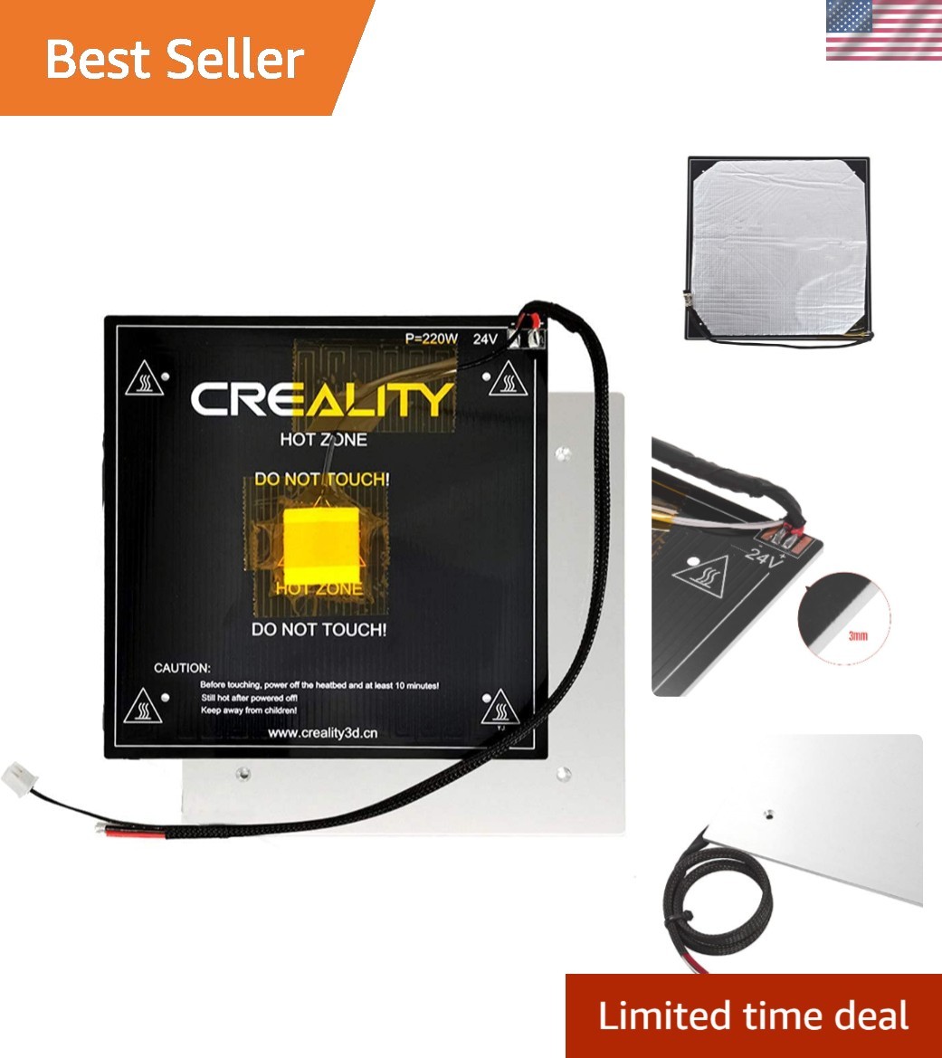 Ender 3 Heated Bed with Cable 24V 220W Compatible with Creality Ender 3, Ende...