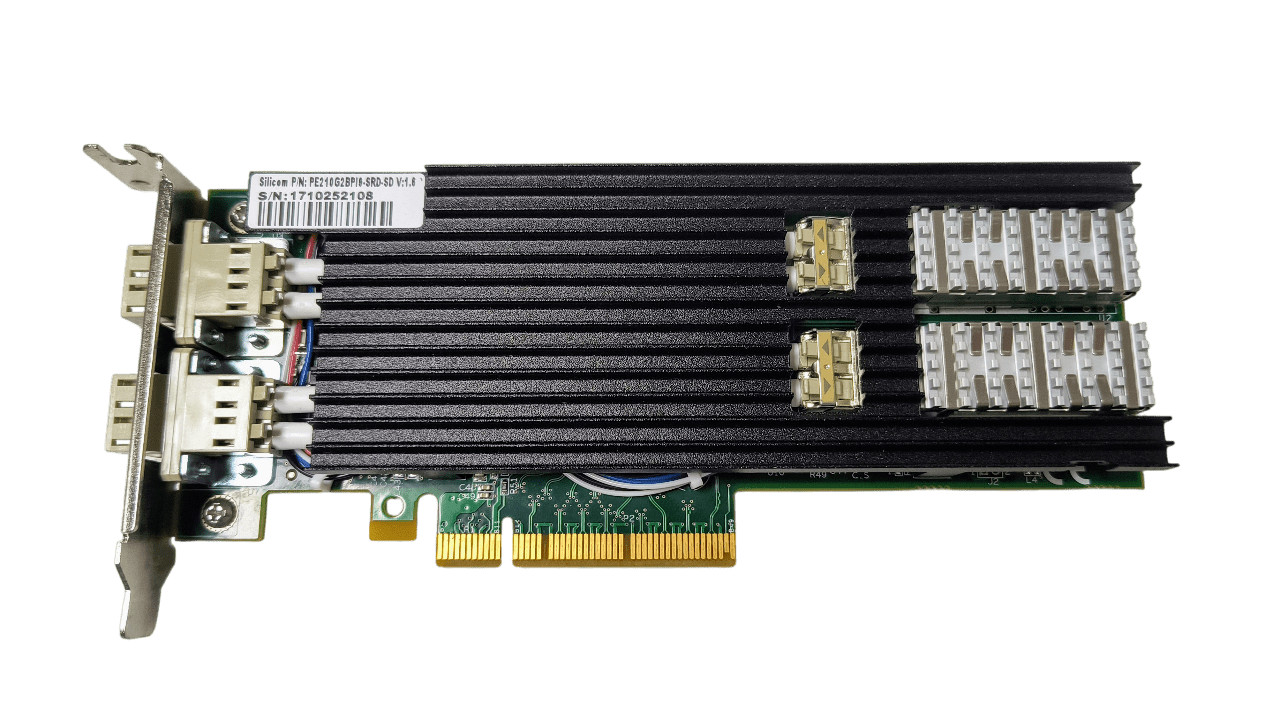 Dell 26CC4 Silicom PE210G2BPI9-SRD-SD Dual Port Fiber Network Card Half Height