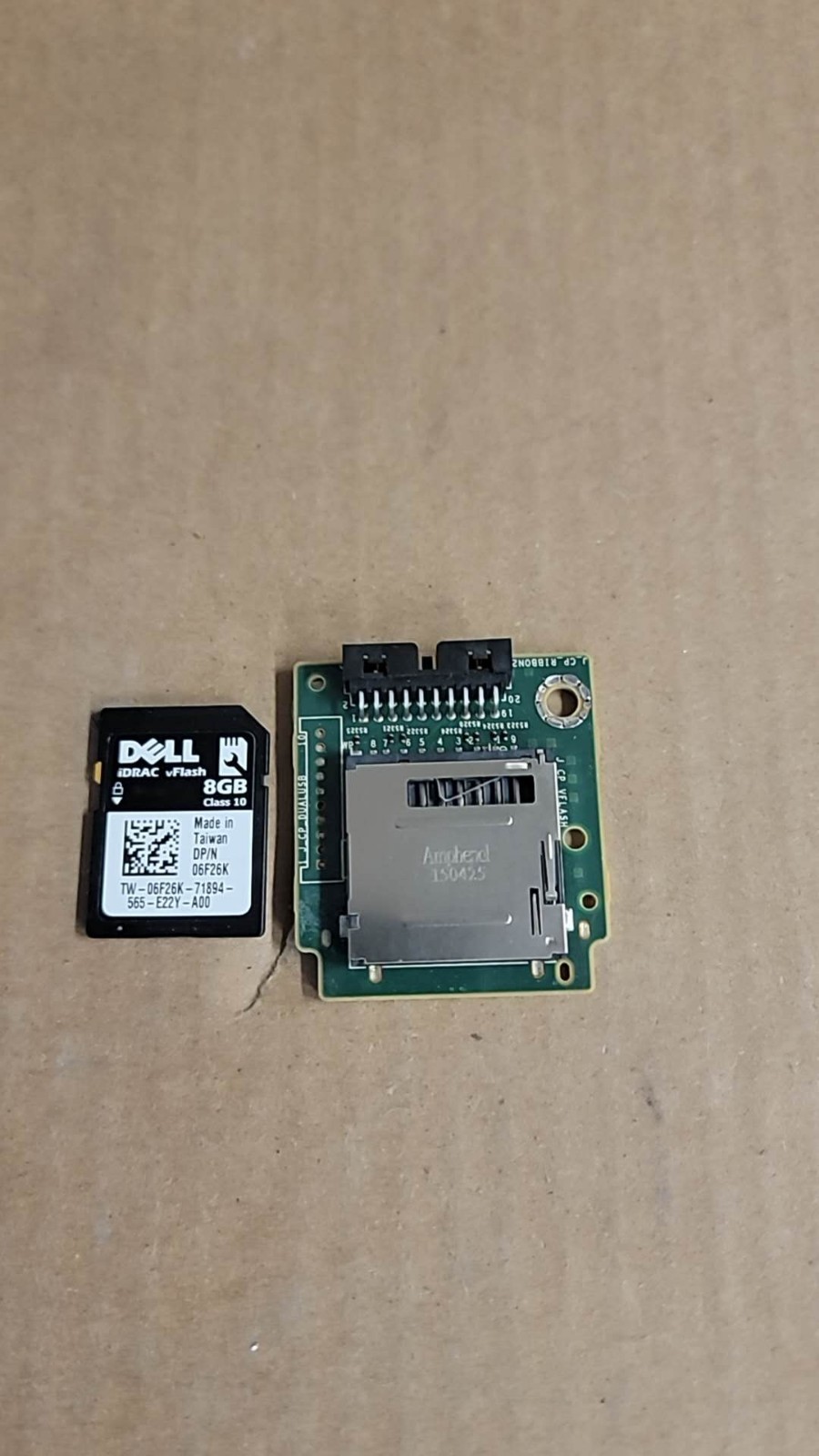 Dell RC6XN PowerEdge R730XD vFLASH Card Reader W/6F26K 8GB IDRAC6 VFLASH SD CARD