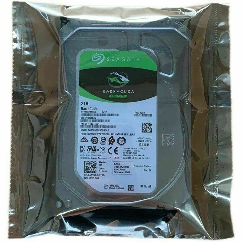 New ST2000DM008 Seagate Barracuda 2TB 256 MB Cache SATA 3.5" PC Hard Disk Drive