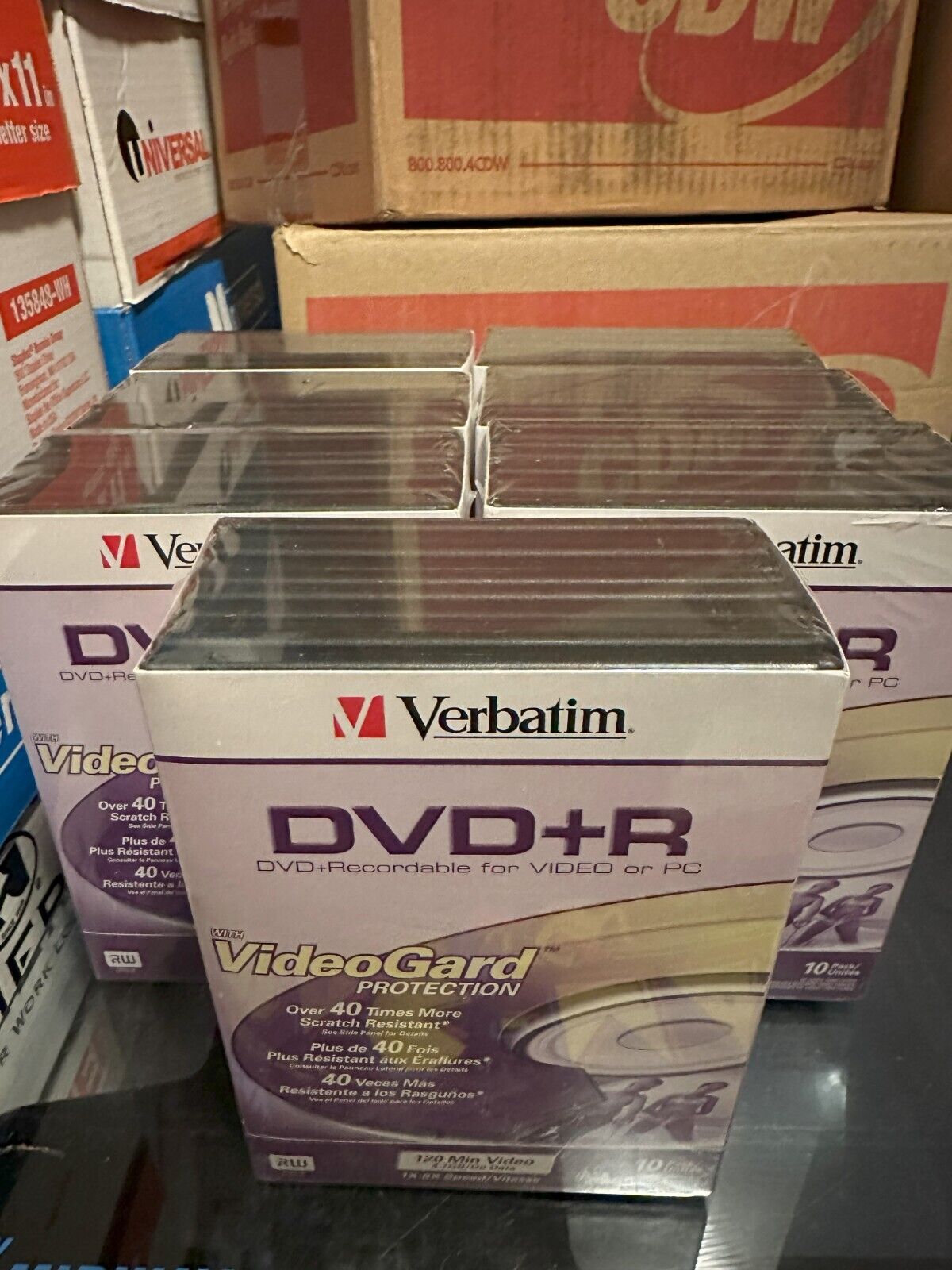 Verbatim DVD+R with VideoGard Scratch Protection 9 Packs = 90 Discs