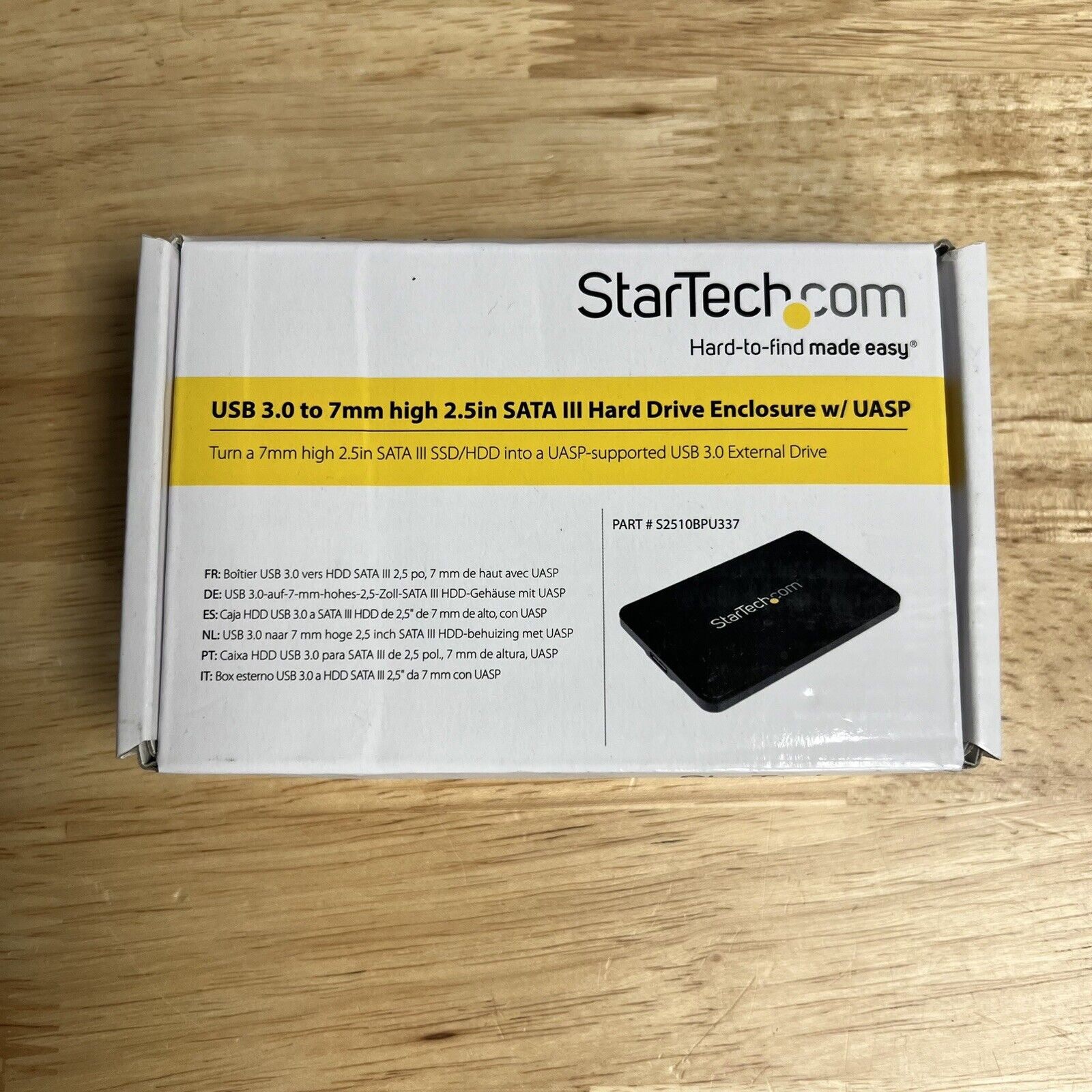StarTech Usb 3.0 To 7mm High 2.5in SATA 3 Hard Drive Enclosure w/ UASP