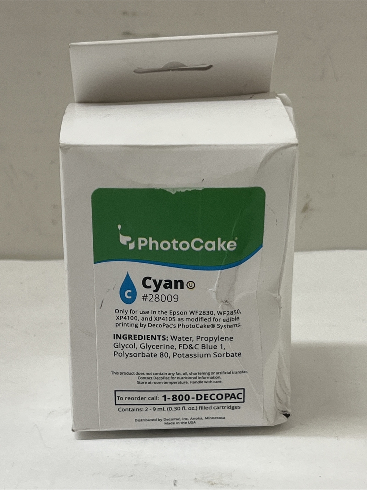 Photocake Ink Cartridge Replacement - Cyan 28009