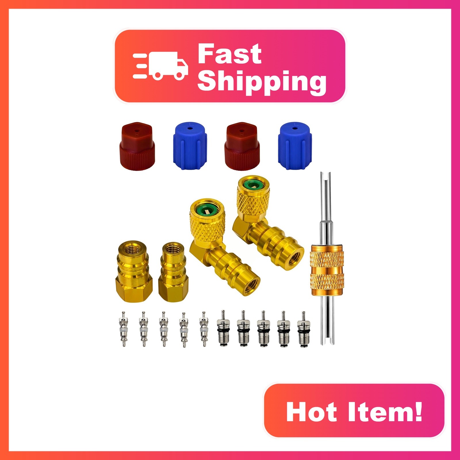 VOTNMIC R12 to R134a AC Fitting Adapter Kit