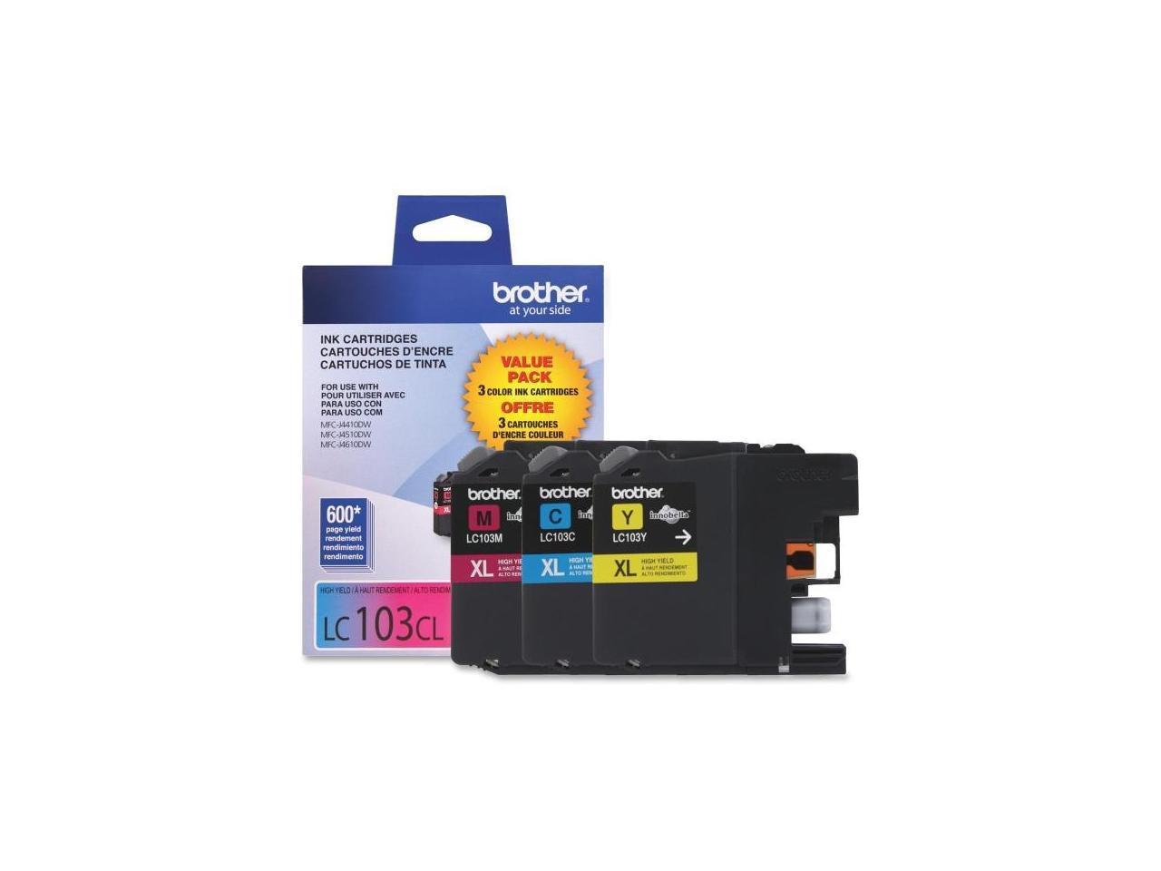 4 X Genuine OEM Brother LC103 (LC1033PKS) Ink Cartridge 3-Pack (12 total inks)
