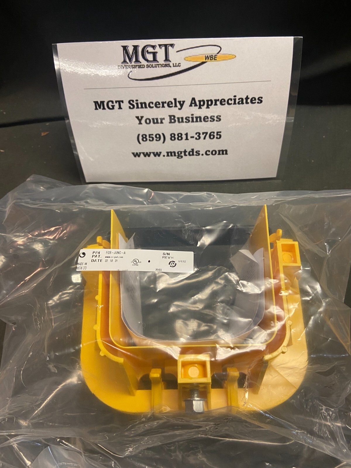 ADC/COMMSCOPE / FGS-JUNC-A / YELLOW / 4" JUNCTION KIT