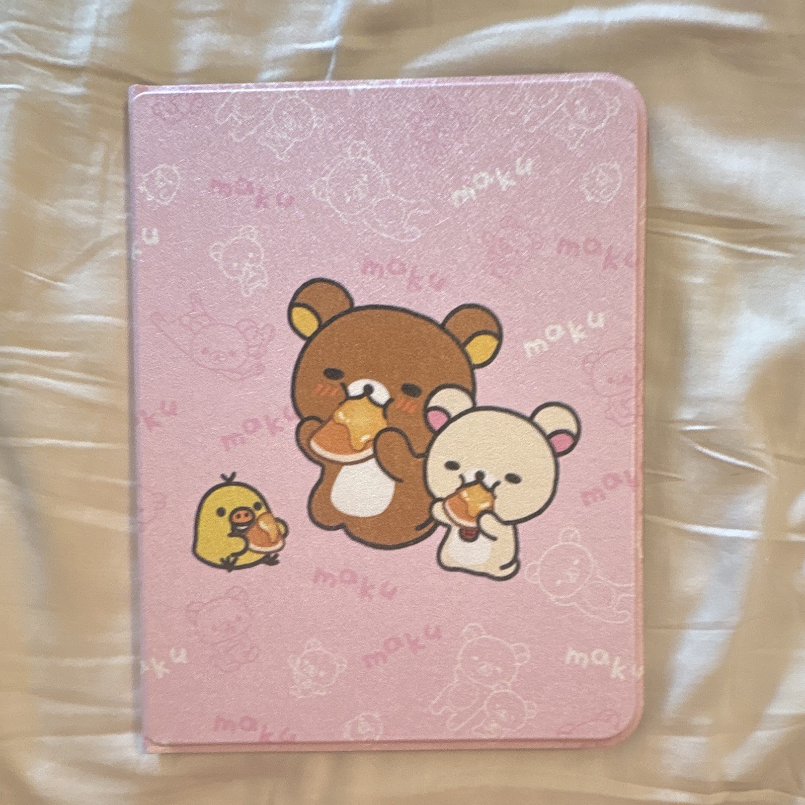 Pink Rilakkuma Folding Folio Case Cover for Apple iPad Pro Tablet