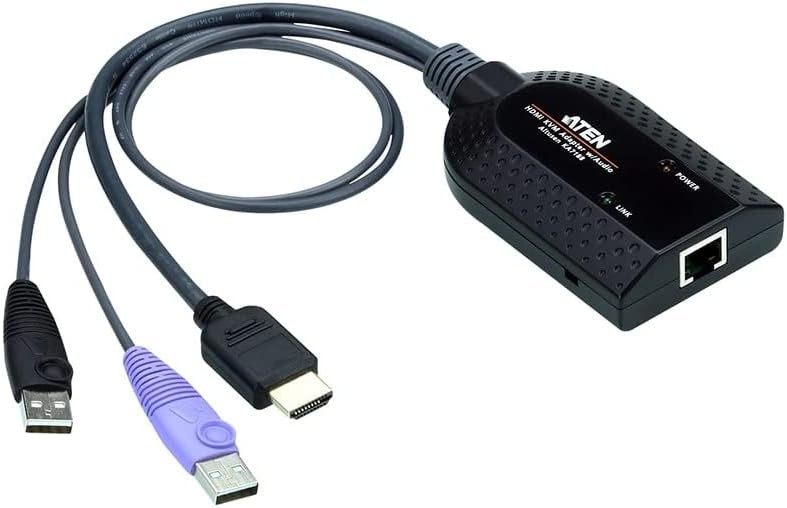 ✨ Open Box ATEN KA7188 USB HDMI Virtual Media KVM Adapter Cable 1920x1200