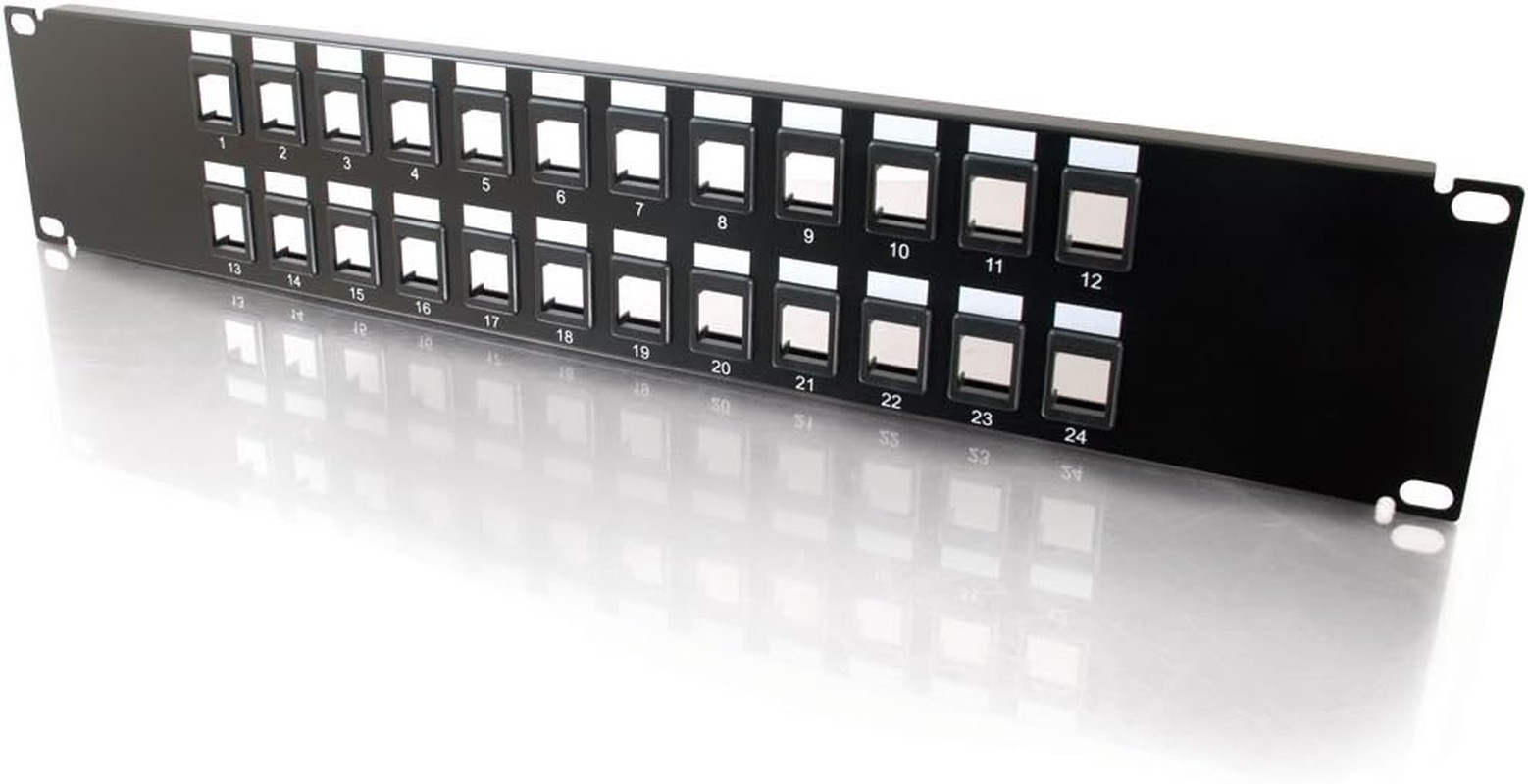 Legrand Multimedia Patch Panel, Blank Keystone Patch Panel, Patch Panel 24 Port,