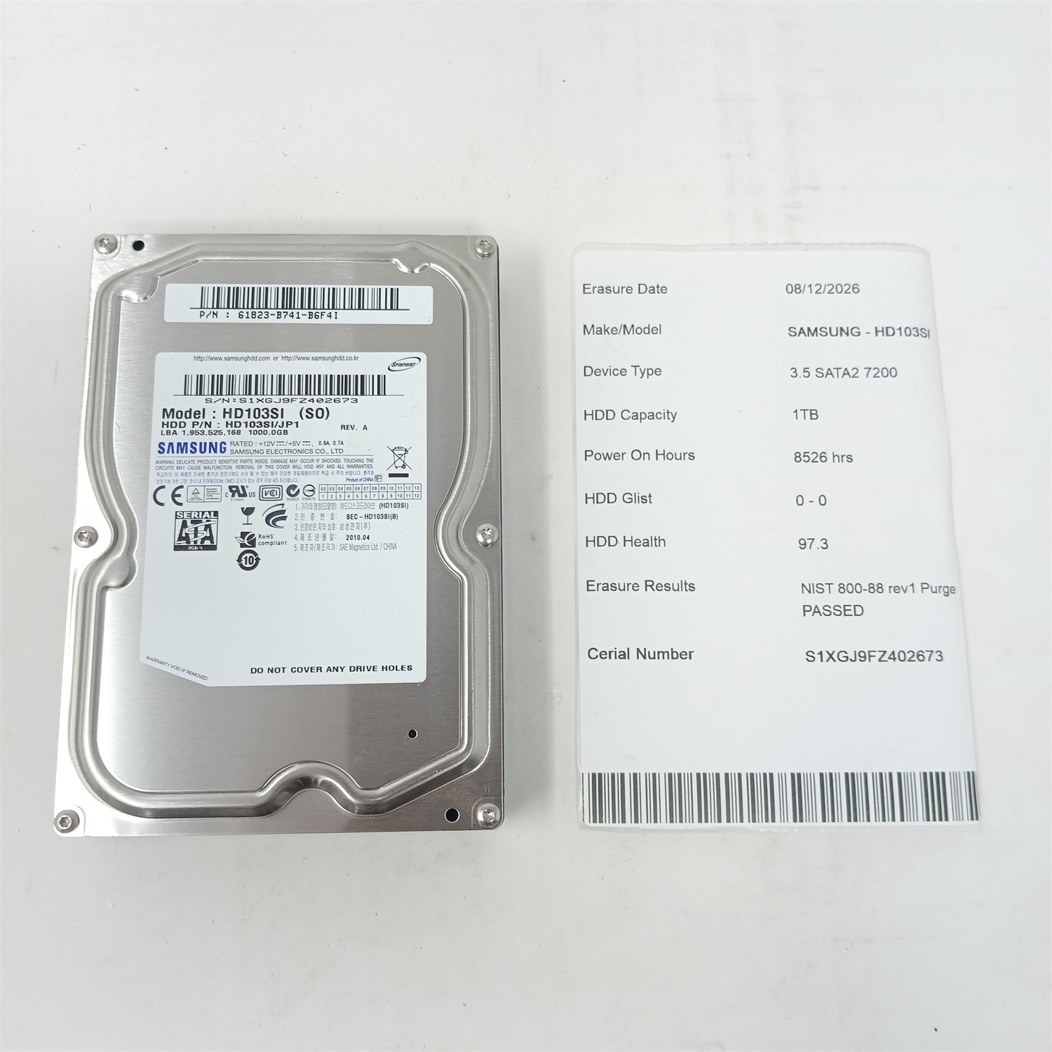 Samsung SpinPoint F3 HD103SI 1TB 3.5" SATA II HDD - Tested