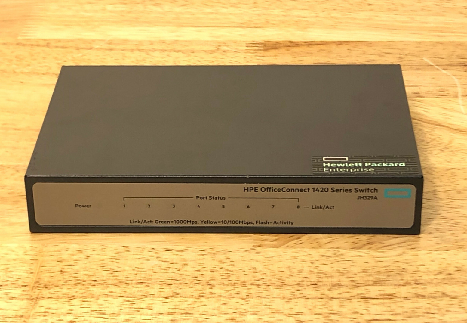HPE JH329A OfficeConnect 1420 Ethernet Switch 8x 10/100/1000 RJ-45 Ports 8G
