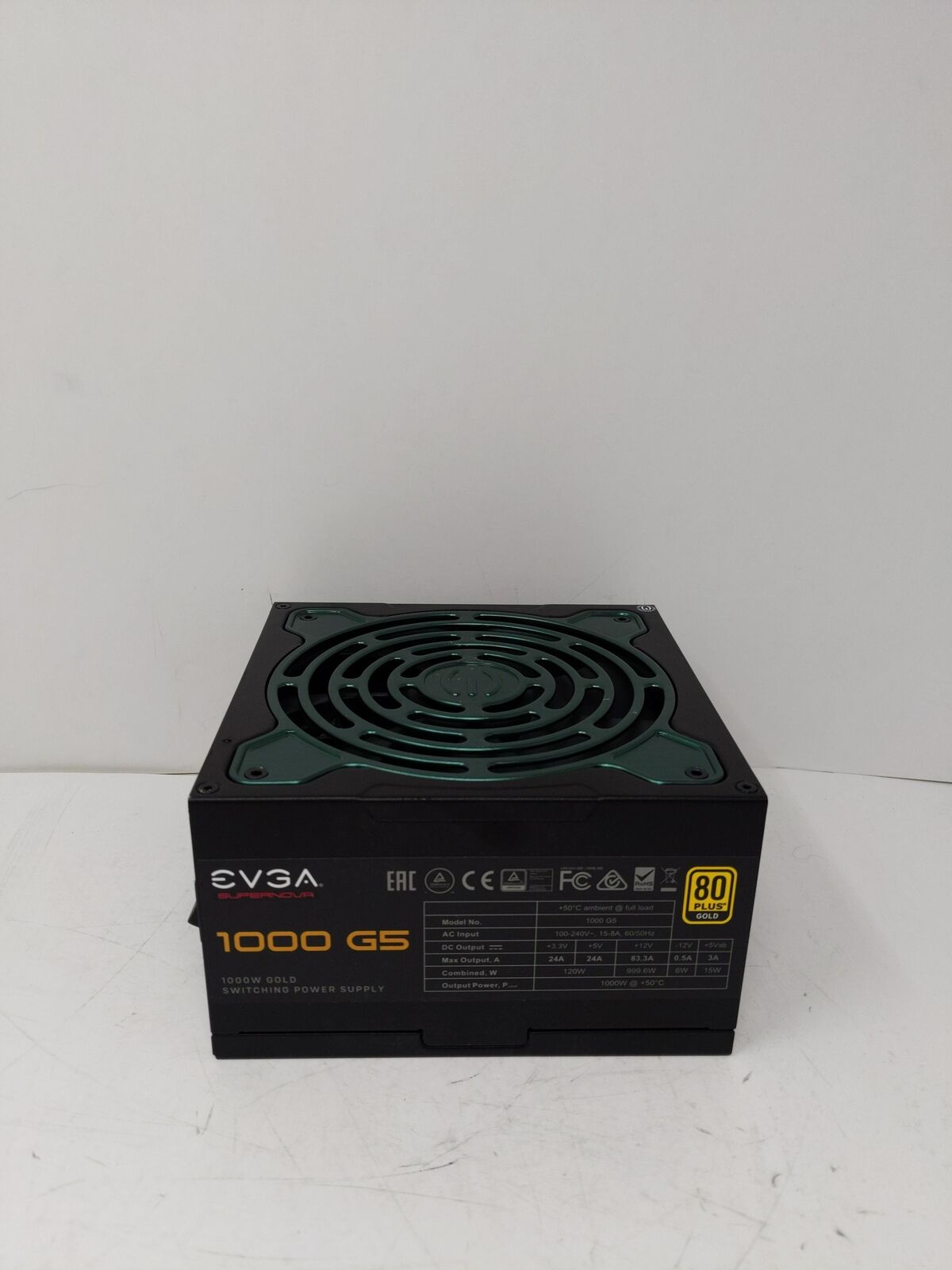 EVGA 1000 G5, 80 Plus Gold 1000W, Fully Modular Power Supply
