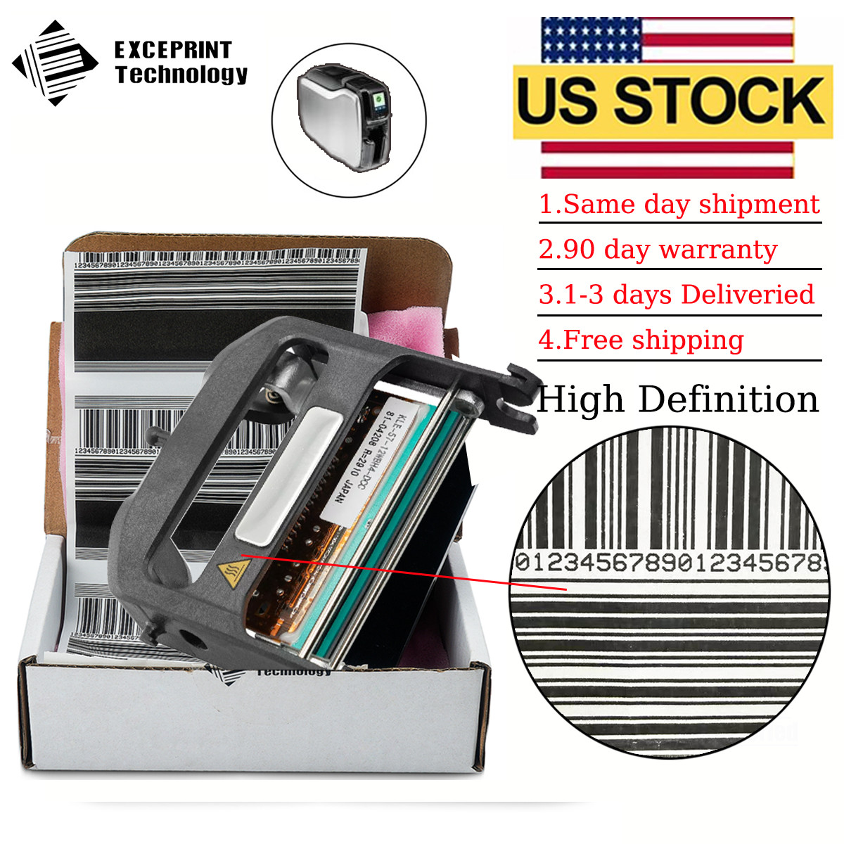 ✅ Printhead for Zebra ZC100 PVC Color Card Printer 300dpi P1094879-020 ✅
