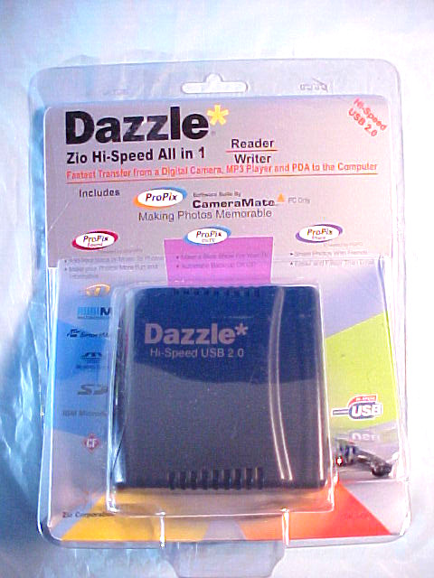 DAZZLE HI-SPEED UNIVERSAL USB 10 IN 1 DIGITAL MEDIA READER/WRITER NO CD INCLUDED