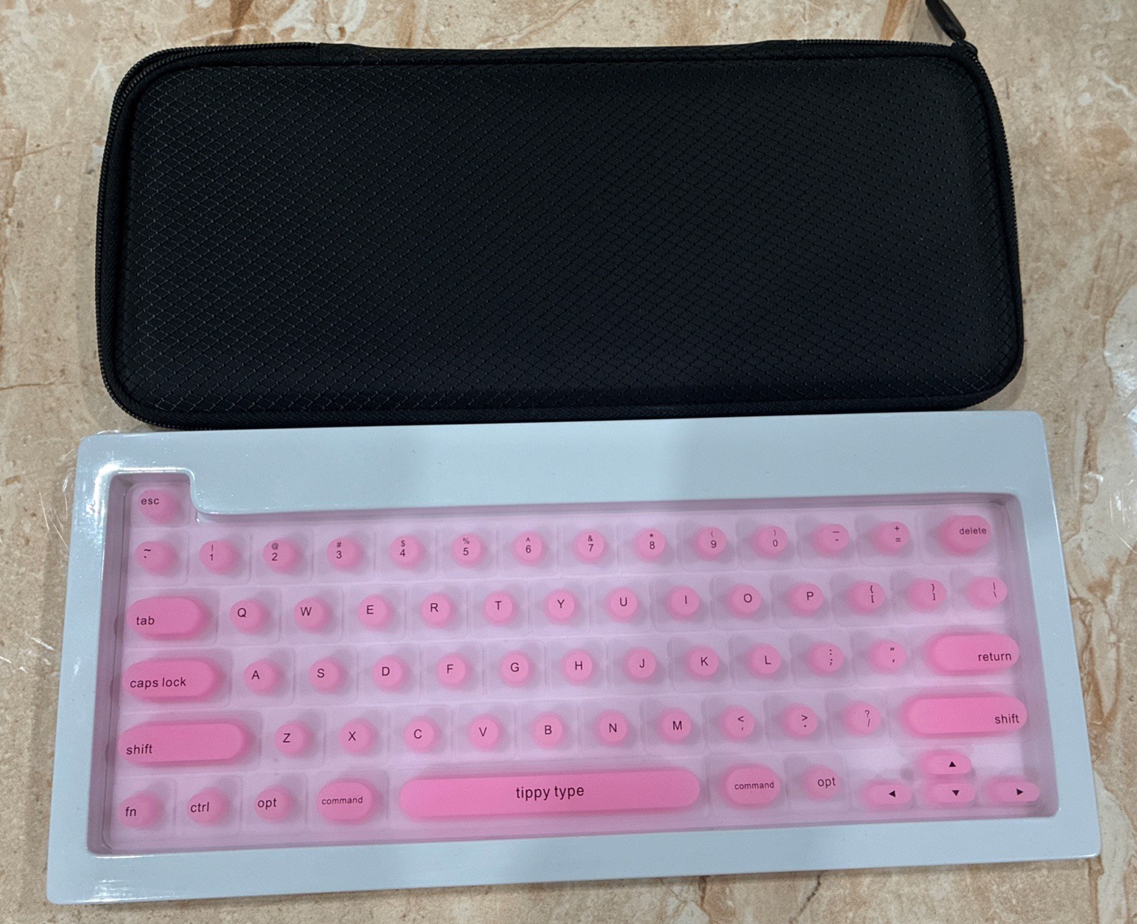 Tippy type Keyboard Cover Compatible with Mac - Cotton Candy Pink  Open Box