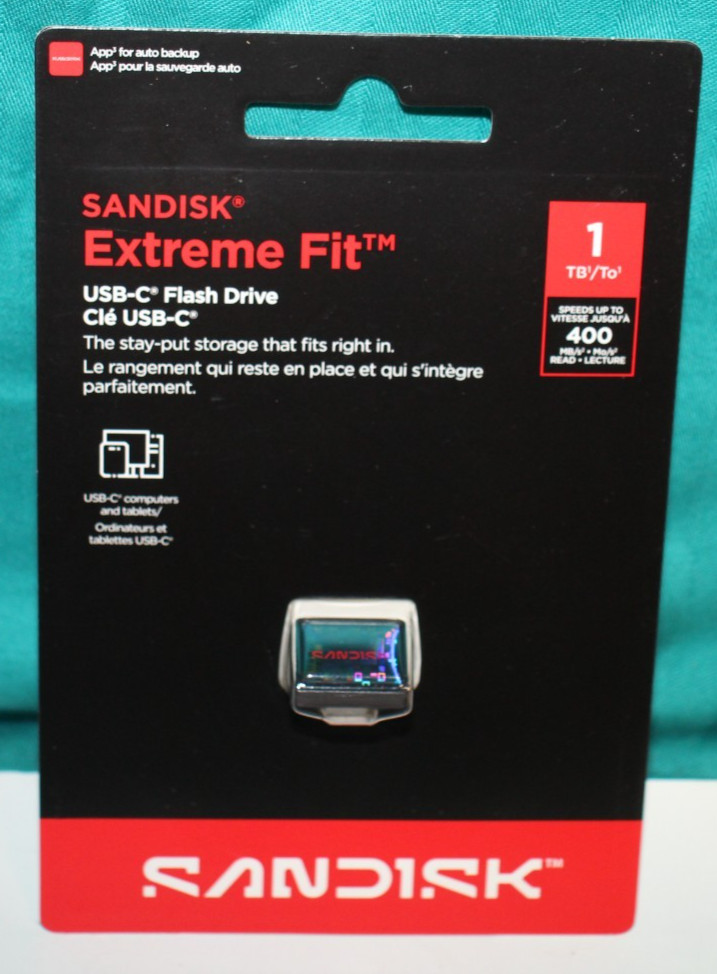 SANDISK Extreme Fit 1TB/TO USB-C™ Flash Drive - SEALED