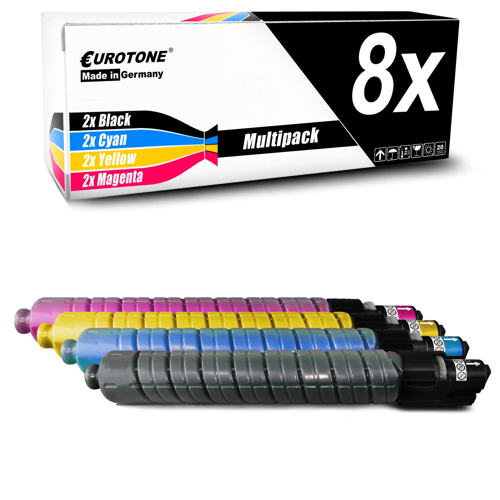 8x Cartridge Replaces Ricoh TYPE3300