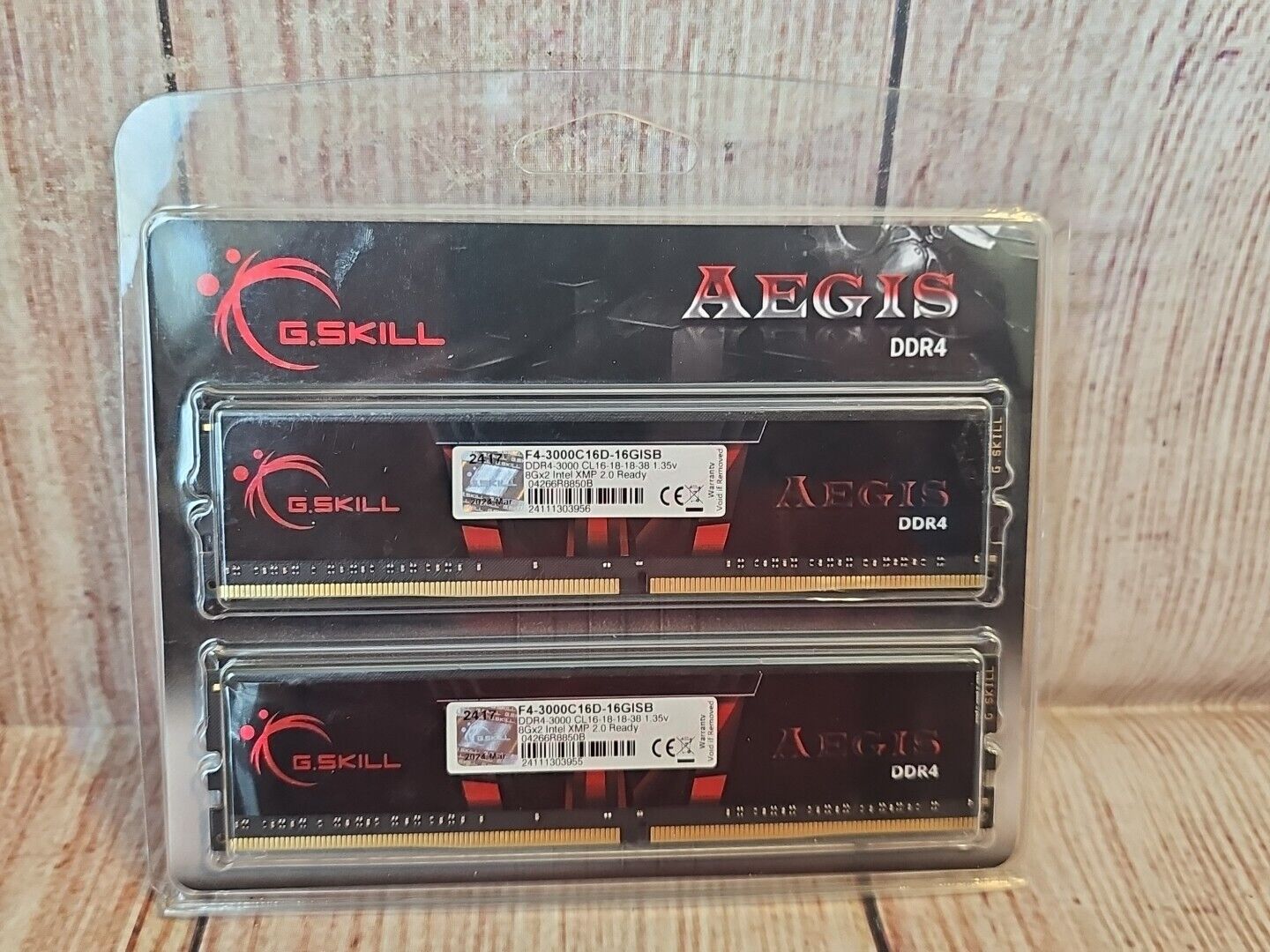 G.SKILL Aegis 16GB (2 x 8GB) 288-Pin PC RAM DDR4 3000 (PC4 24000) Intel XMP 2.0