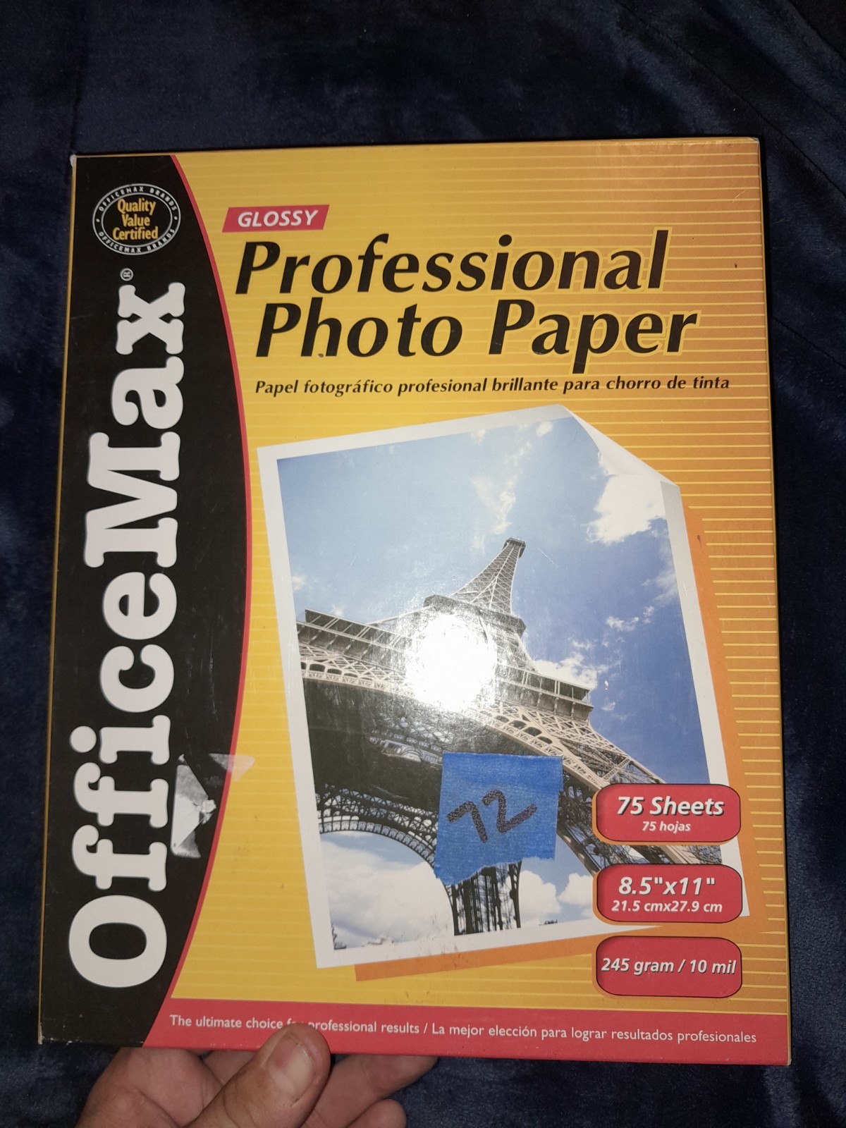 Photo Paper Inkjet 8.5x11 Professional Glossy 72 Out Of 75 Sheets