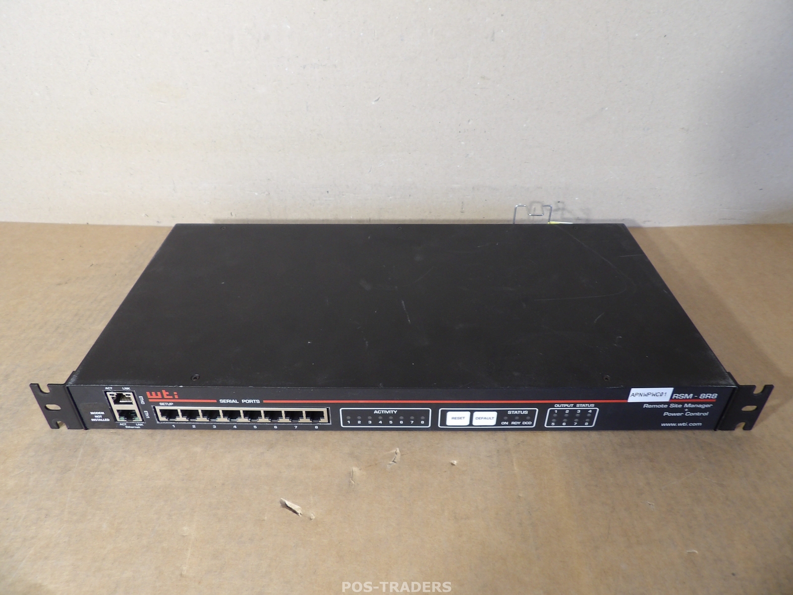 WTi RSM-8R8-2DE-NMI Ethernet Remote Site Manager + Power Control + RACK EARS