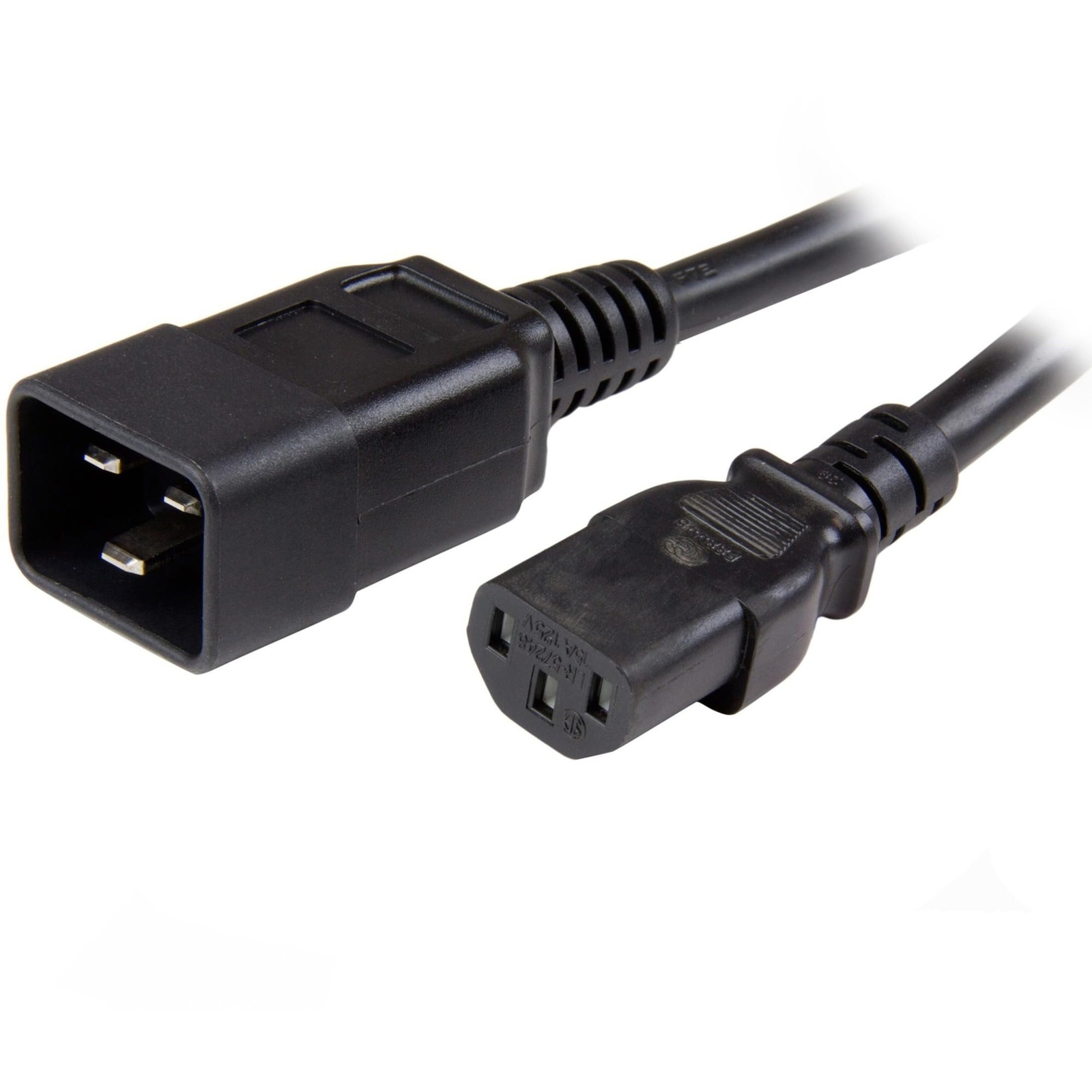 StarTech.com 6ft (1.8m) Heavy Duty Extension Cord, IEC 320 C13 to IEC 320 C20...