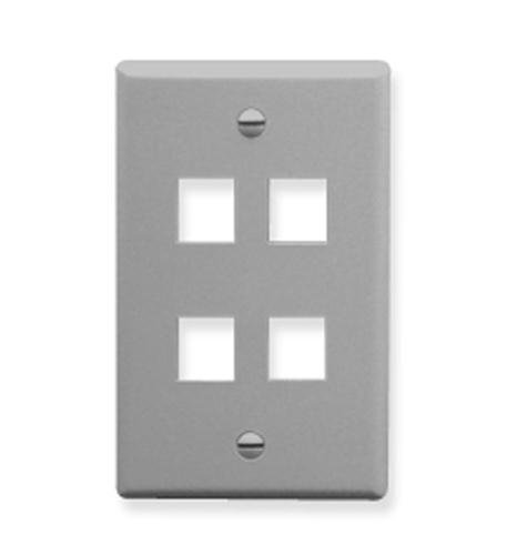 IC107F04GY - 4Port Face - Gray