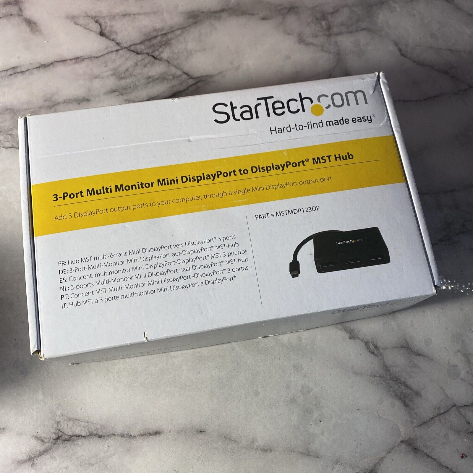 StarTech.com 3-Port Multi Monitor Mini DisplayPort to DisplayPort MST Hub