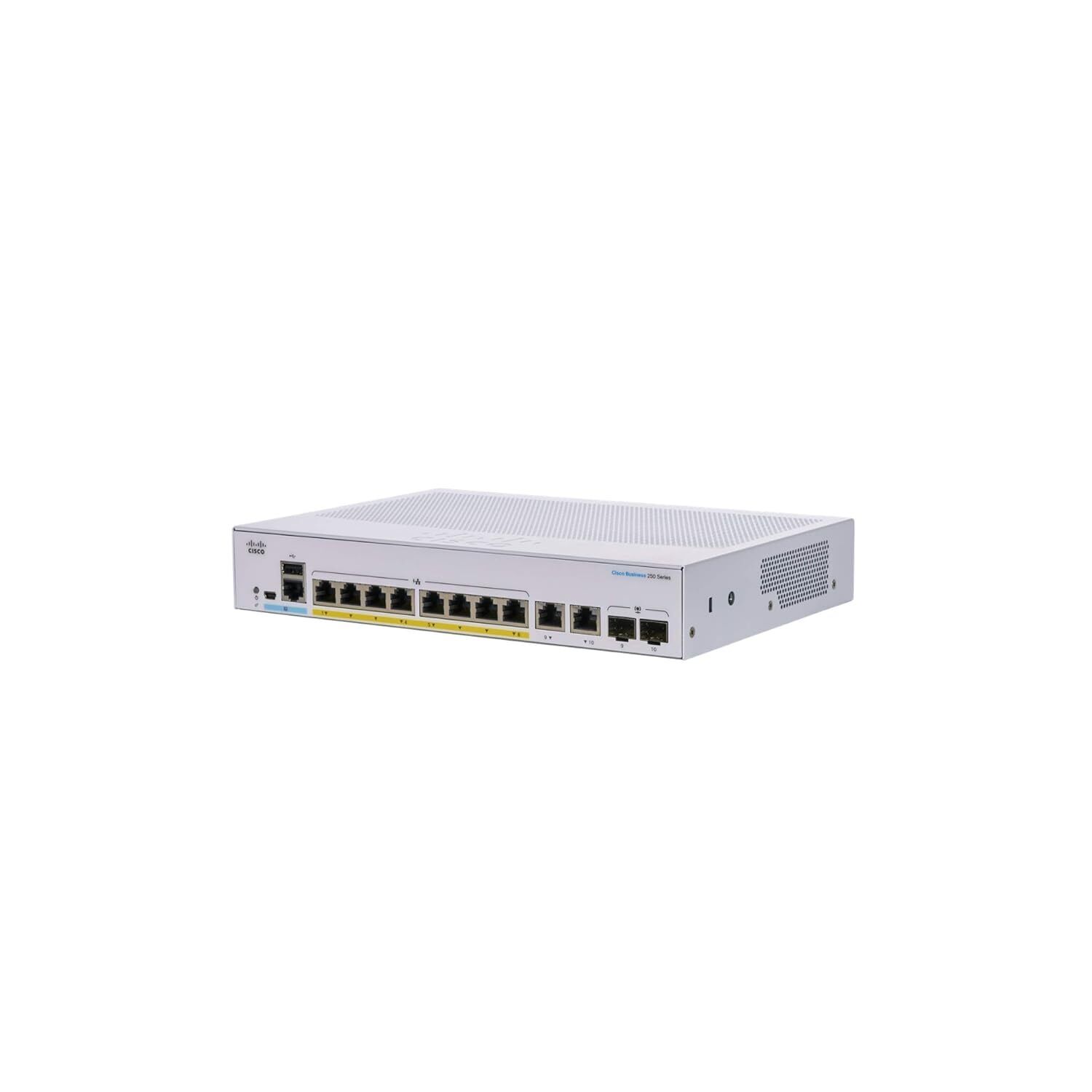 Cisco Business CBS250-8P-E-2G Smart Switch | 8 Port GE | PoE | Ext PS | 2x1G C