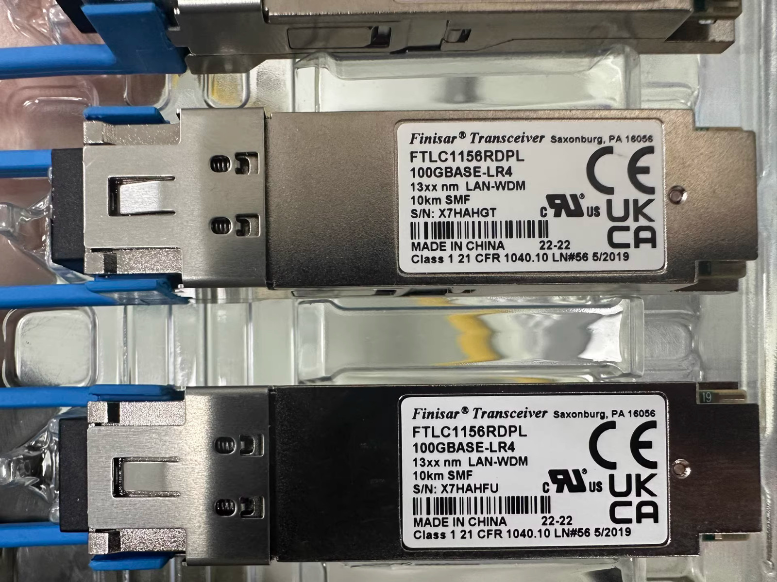 1PC Finisar FTLC1156RDPL 100GBASE-LR4 QSFP28 10km Optical Transceiver Module