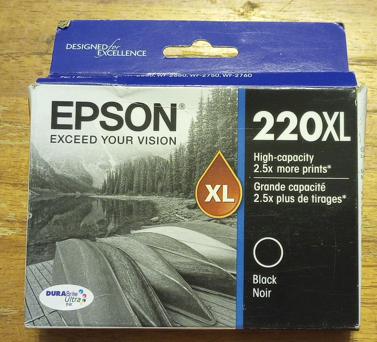 NEW Epson 220XL (T220XL120) Black Ink Cartridge (EXP 01/2024) Genuine OEM