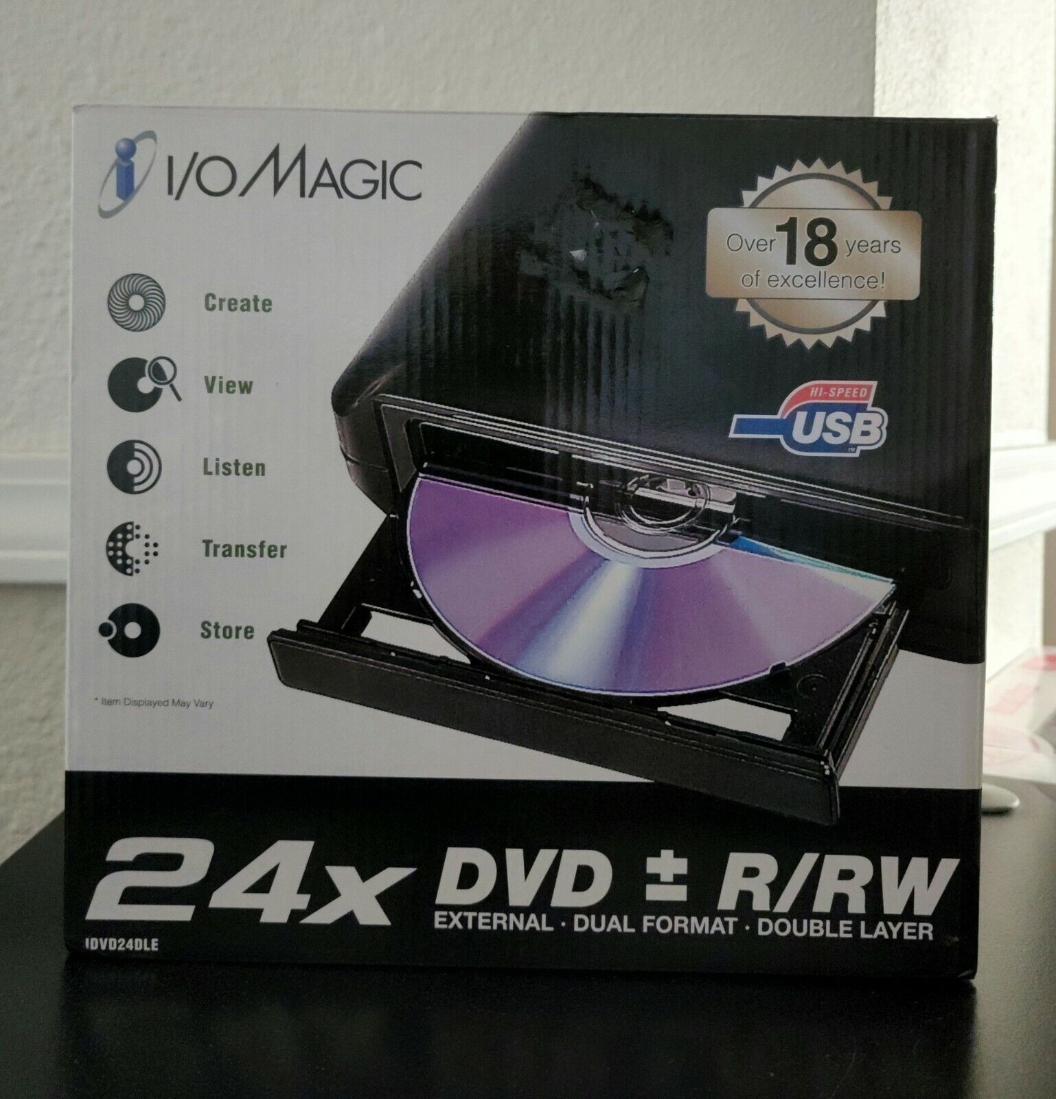 I/Omagic External DVD+/-R/RW Drive 24x Dual Format/Double Layer IDVD24DLE