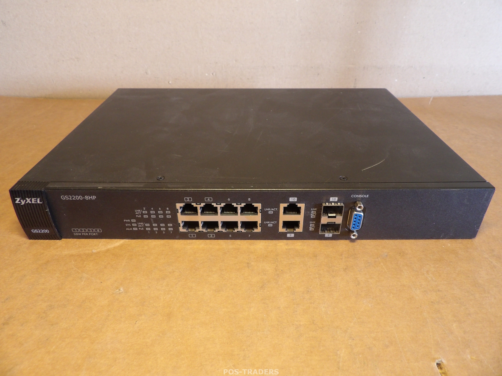 Zyxel GS2200-8HP 8-Port Gigabit Managed L2 PoE Network Switch - EXCL RACK EARS