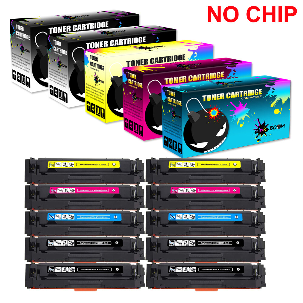 10 Toner replace for HP CF415A NOCHIP W2030A-3A Color LaserJet M479dw M479fdn