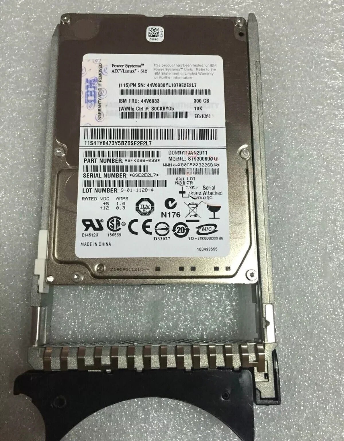 FOR IBM 44V6833 44V6831 300GB 10K RPM SAS SFF (AIX) pSeries HDD HARD DRIVE