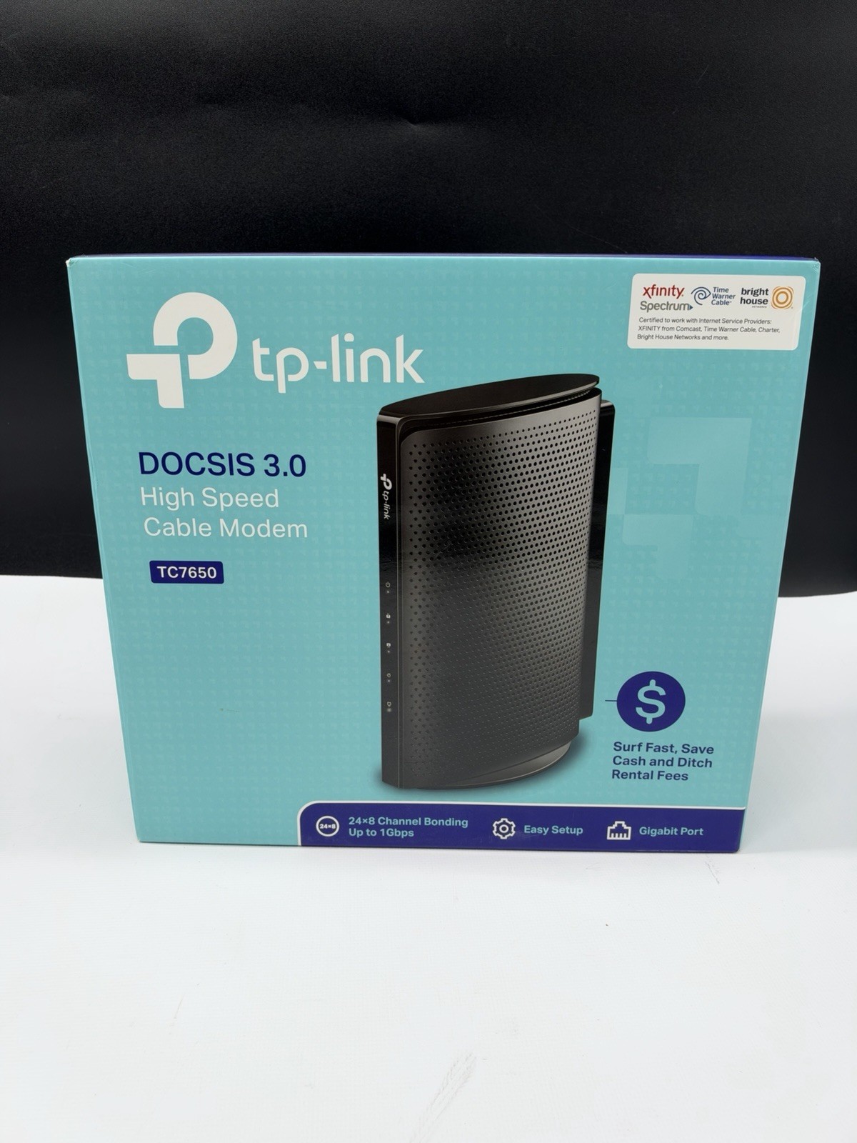 TP-Link TC7650 DOCSIS 3.0 High Speed Internet Broadband Cable Modem 24x8 Gigabit