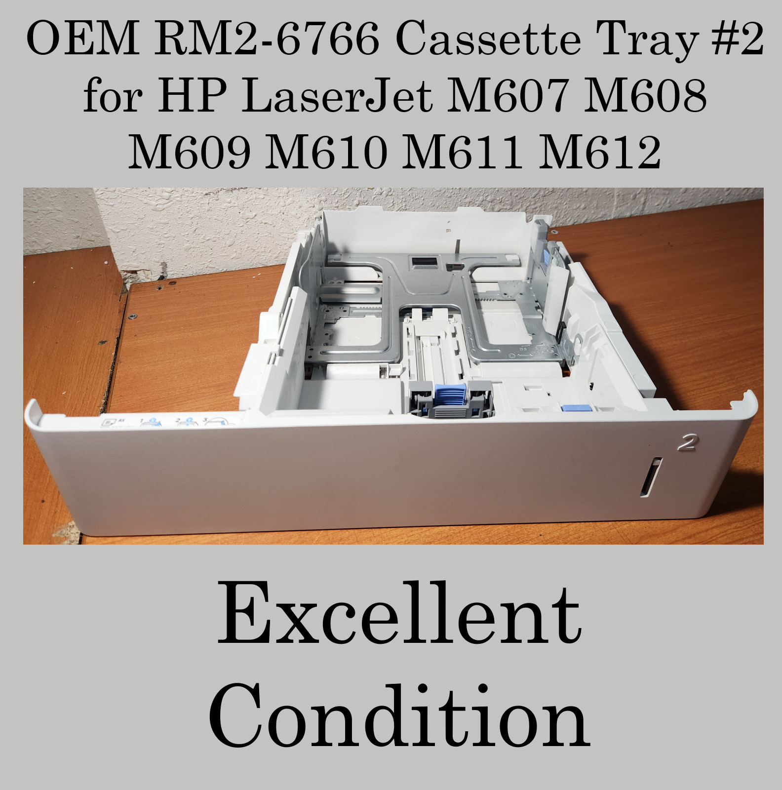OEM RM2-6766 Cassette Tray #2 for HP LaserJet M607 M608 M609 M610 M611 M612