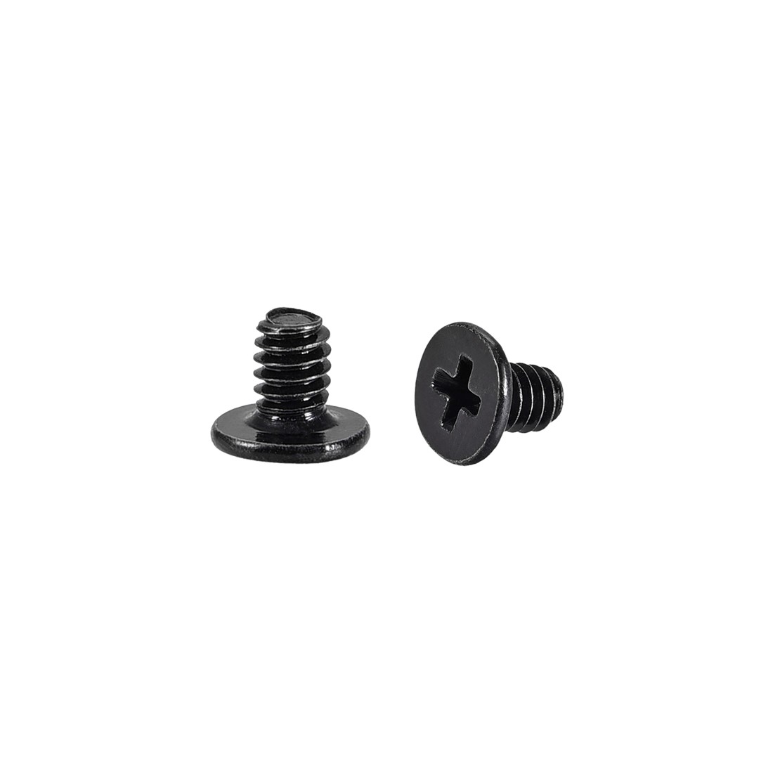 M2 x 4mm Laptop Notebook Computer Screws Phillips Head Screw Black 200pcs]