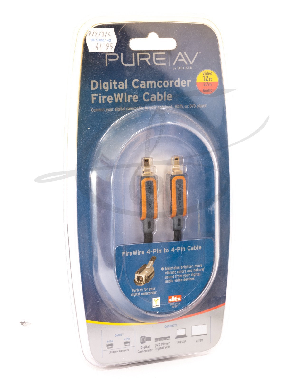 Pure AV by Belkin -AV22002-12-Digital Camcorder FireWire Cable New